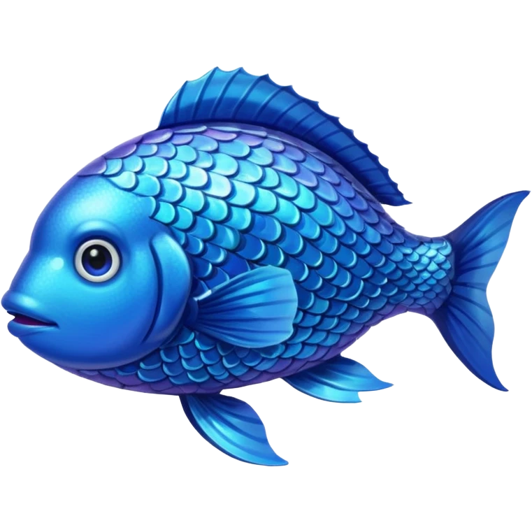 blue fish emoji