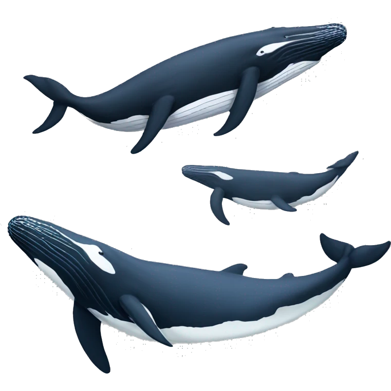 2 humpback whales emoji