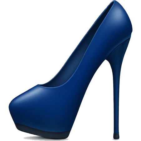 dark blue stiletto emoji