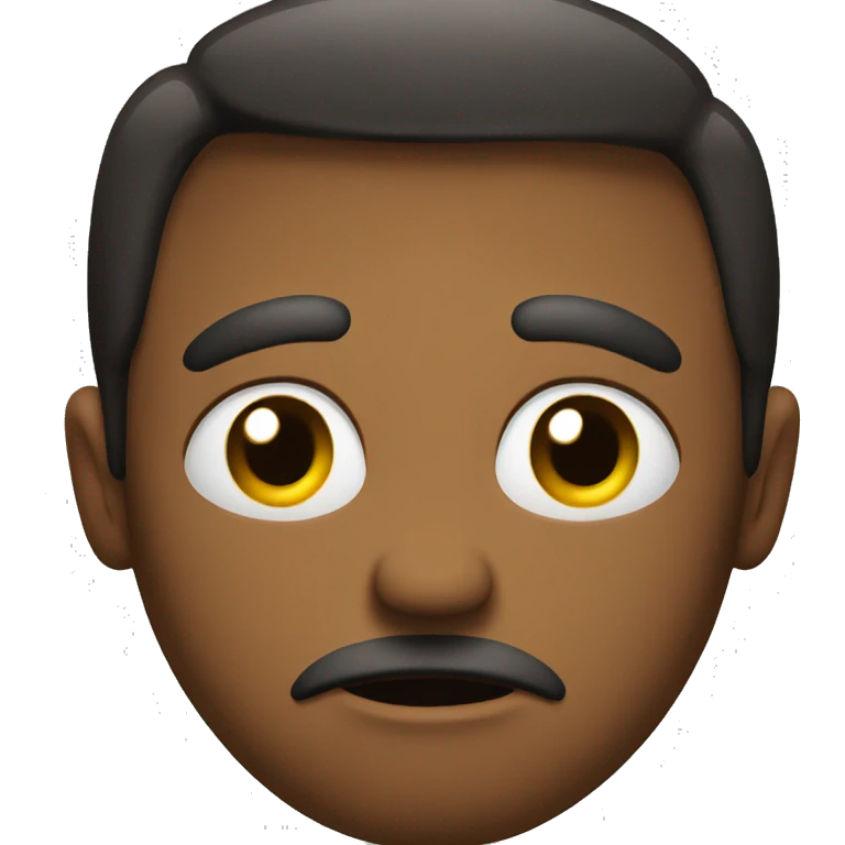 Emoji face glaring emoji