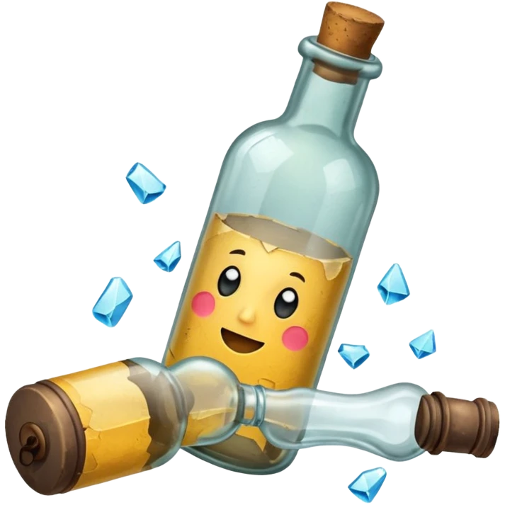Message Bottles, broken emoji