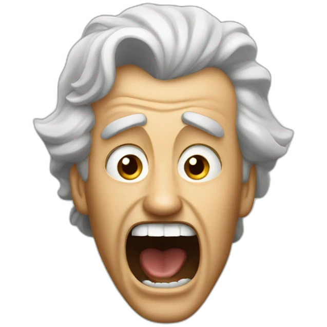 father of mozart screaming angry at him emoji