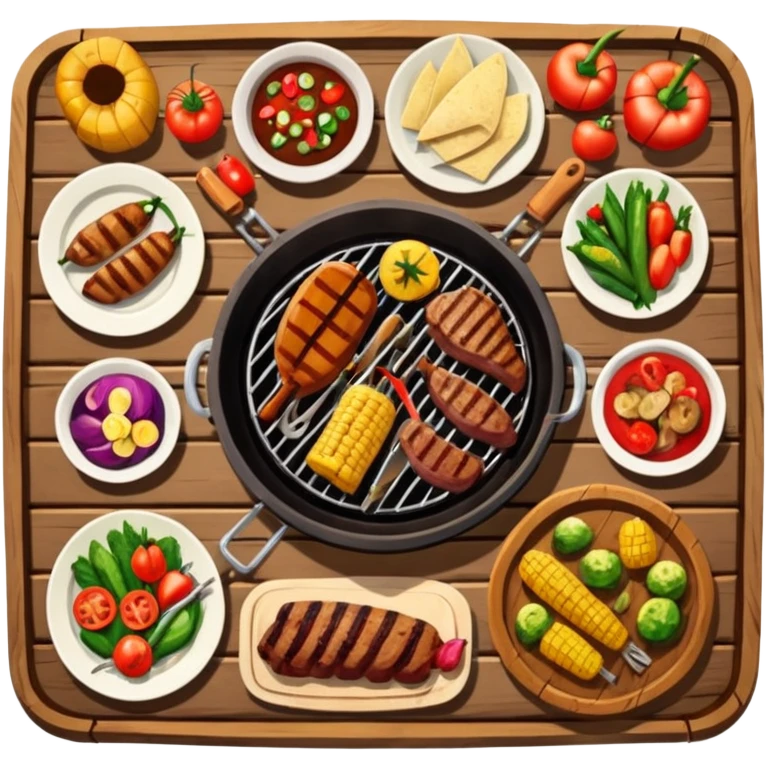 BBQ table emoji