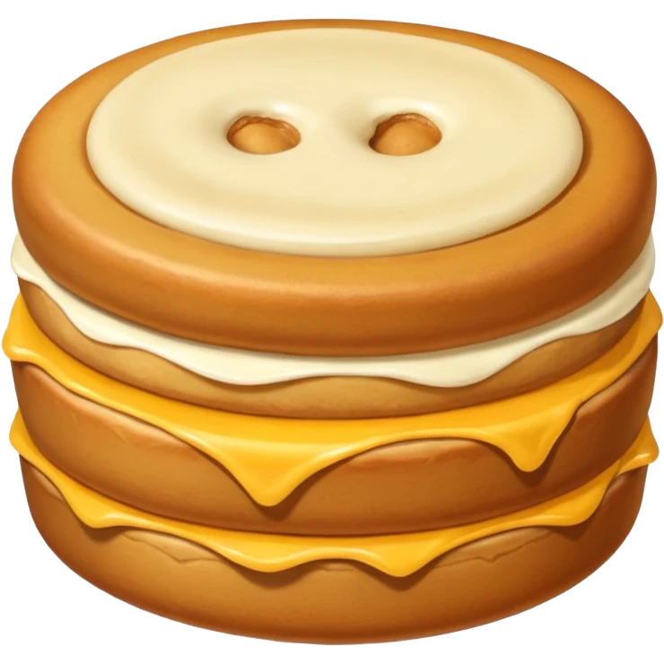 Pan redondo con azúcar arriba emoji