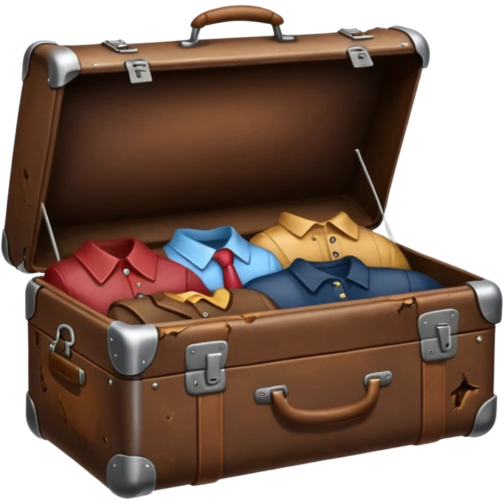 Suitcase with a human bodies inside  emoji
