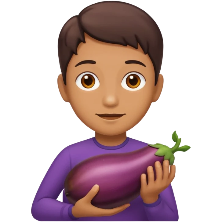 Eggplant shoved into vagina emoji