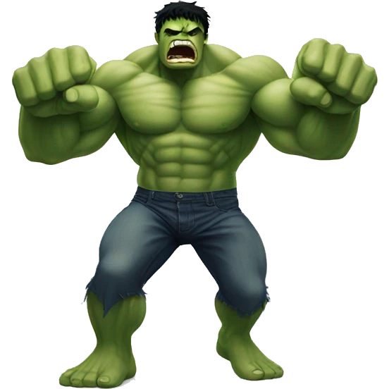 hulk punching  emoji