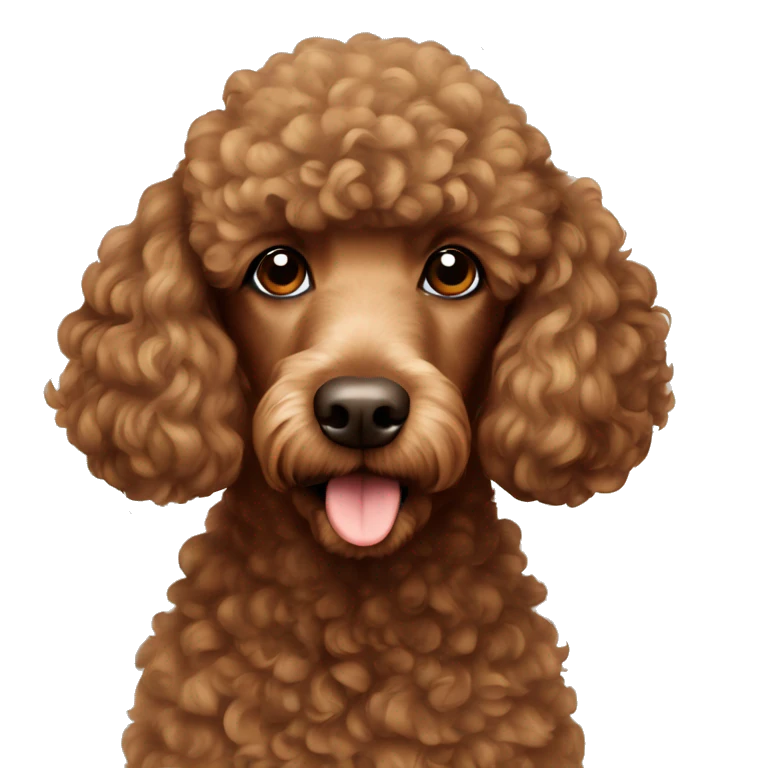 BROWN POODLE emoji