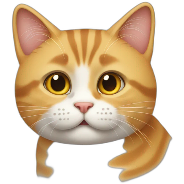 Two cats speaking emoji