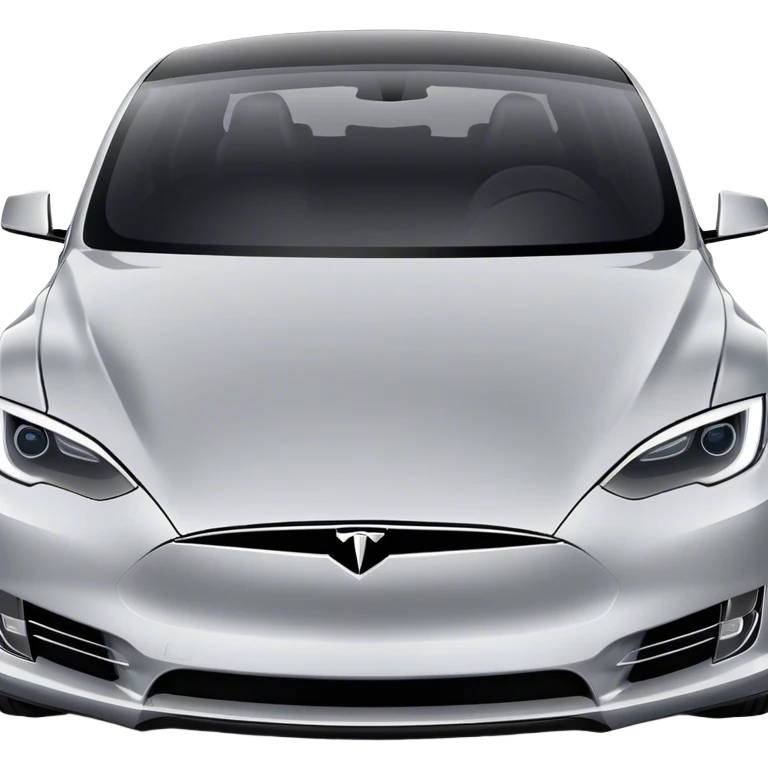 Tesla Model S - Tesla (Model Year: 2022) (Iconic colour: Silver) emoji