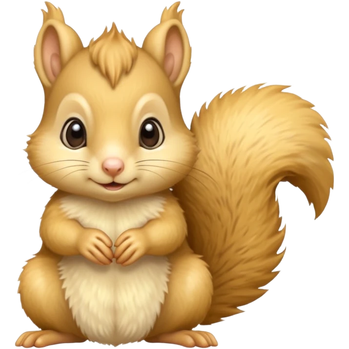 a light yellow baby squirrel  emoji