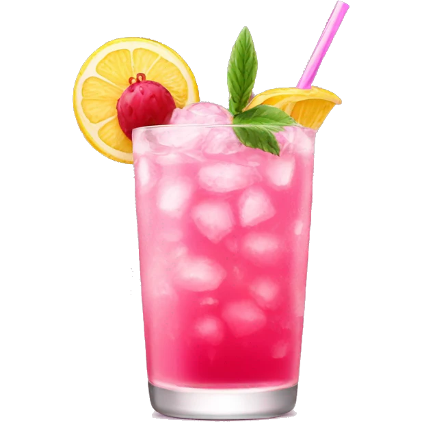 pink rabbits cocktail emoji