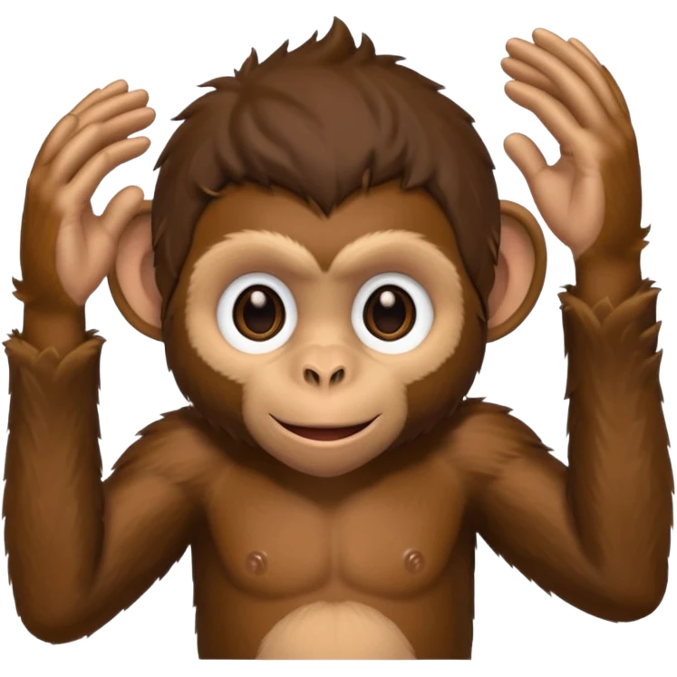 Make a black guy as a monkey emoji