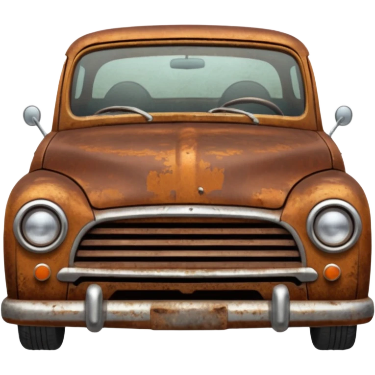 rusty car  emoji