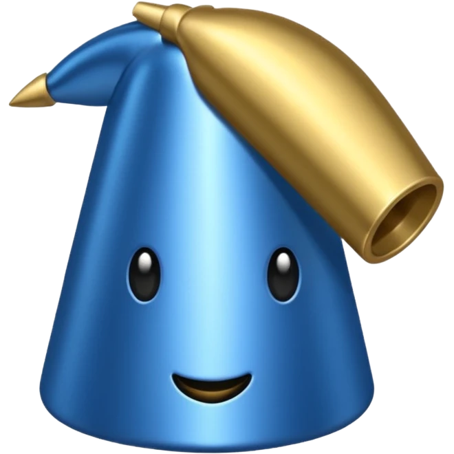 Corno francese blu emoji