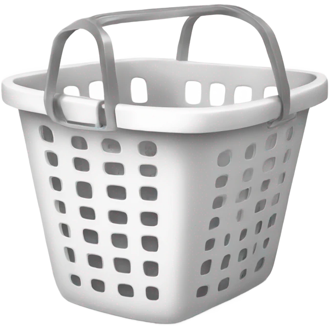 Laundry basket white  emoji
