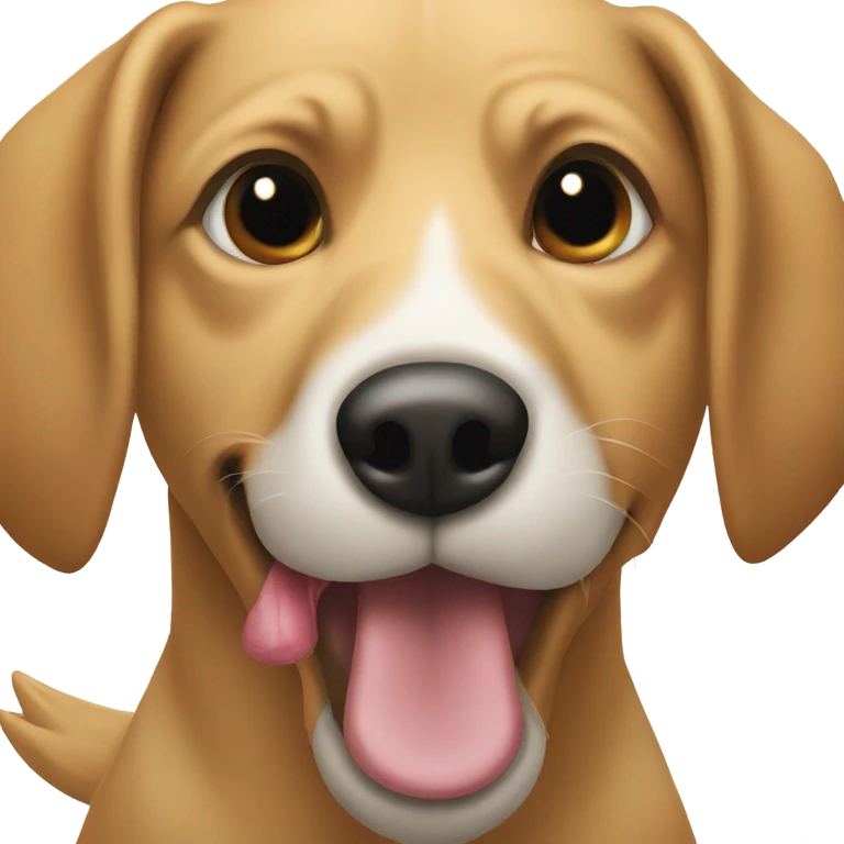 A dog holding a mallard in his mouth  emoji