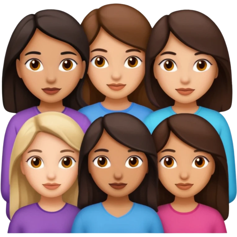 5 latina girls  emoji