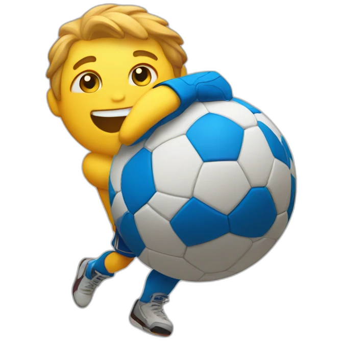 handball with a smile emoji