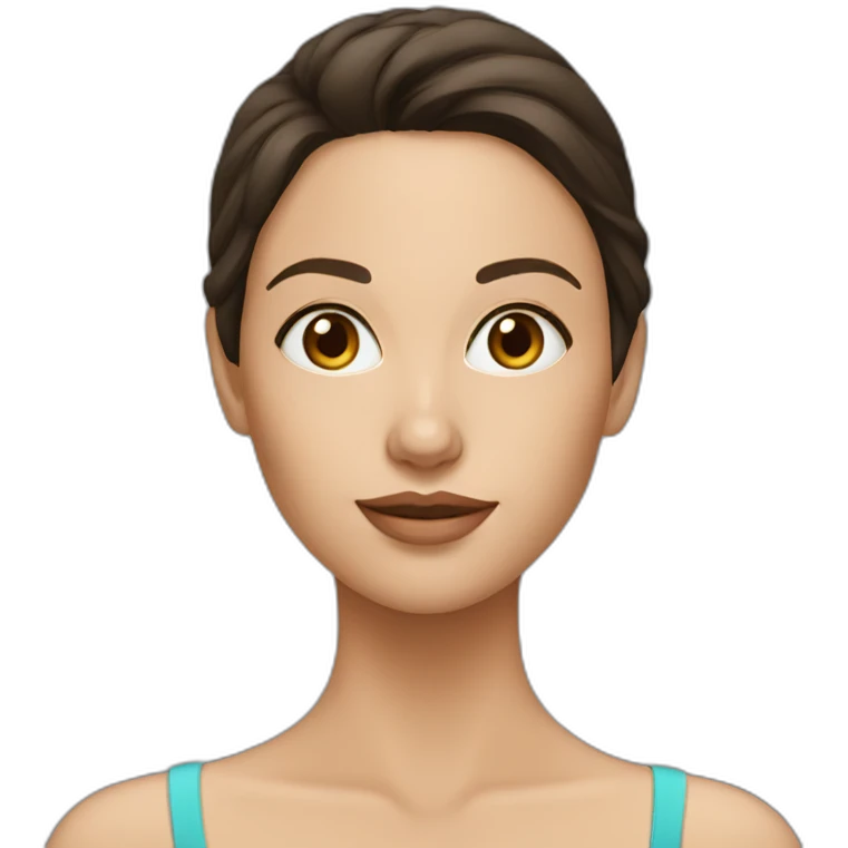 Brunette tall model girl emoji