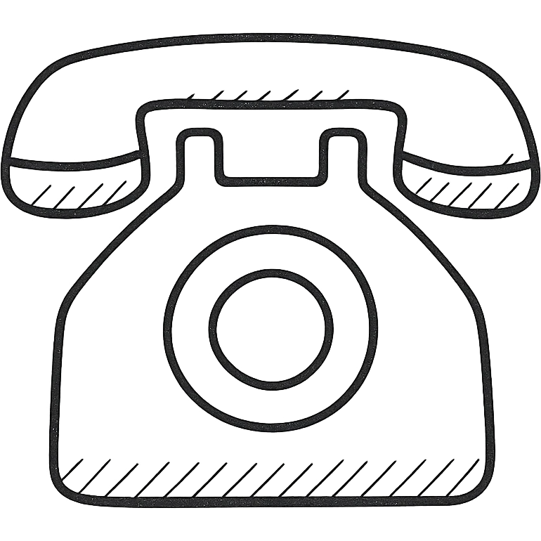 telephone, minimal icon style, very simplified and geometric emoji