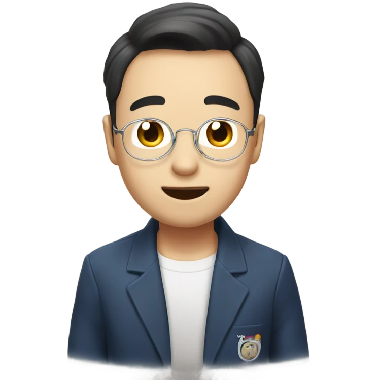 똑똑하고 밝은 여자 회사원 emoji