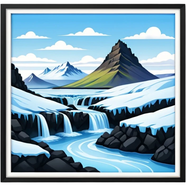 Iceland in professional look emoji