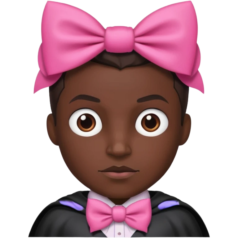 Batman with pink bow emoji