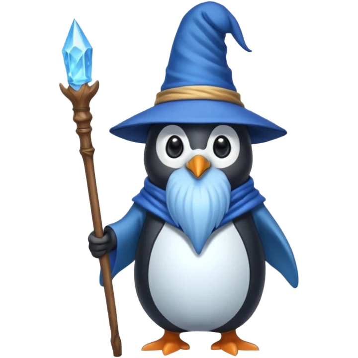 Penguin Wizard emoji