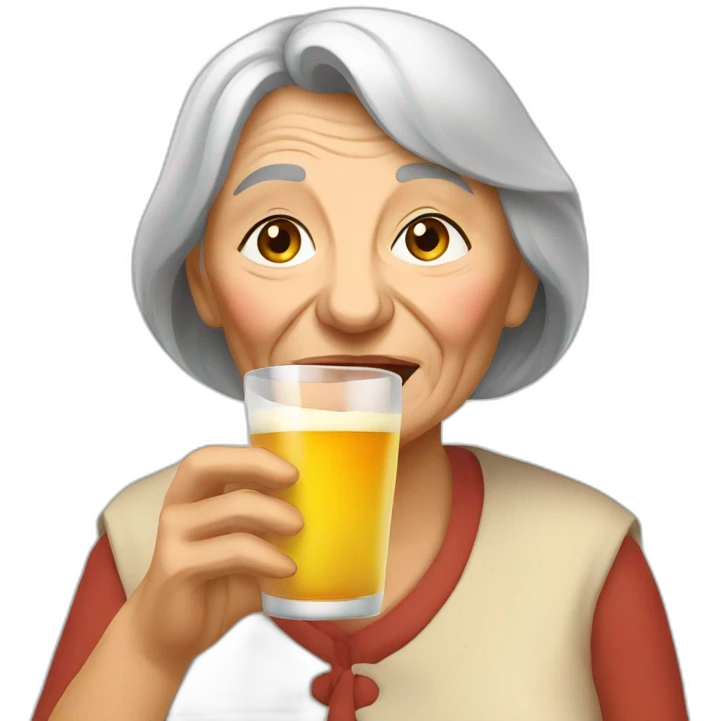 bulgarian old women drinking emoji