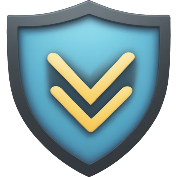 correct check mark in flat shield emoji