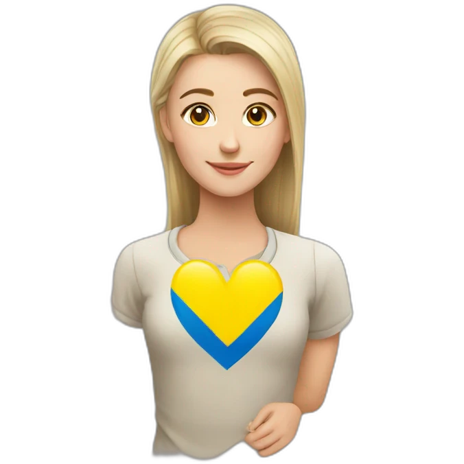 Ukrainian heart emoji