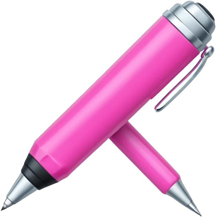 chunky pink pen emoji