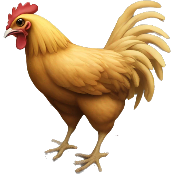 Ginormous chicken destroying a city  emoji