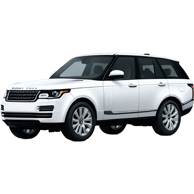 White Range Rover SUV emoji