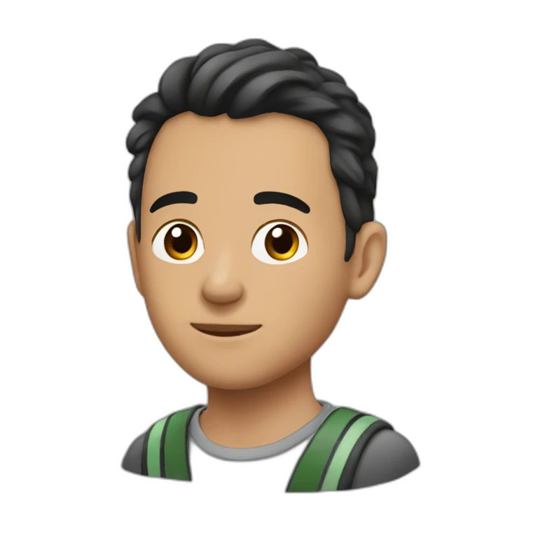 chico de 15 años moreno, con corte mohicano emoji