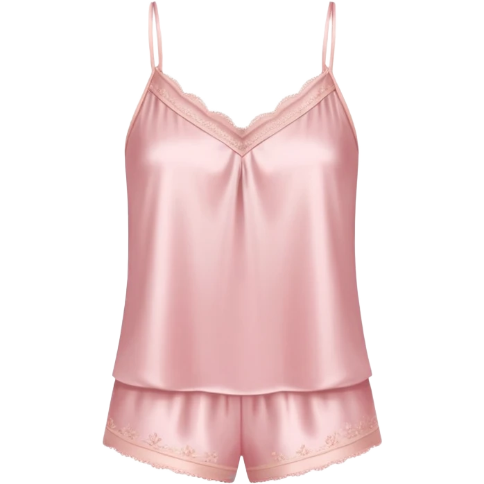 Powder pink camisole pajam emoji