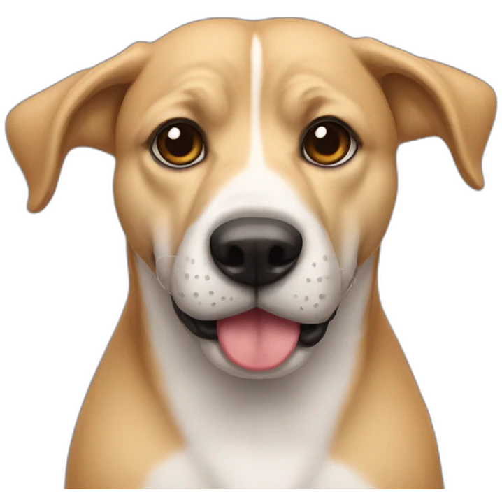 perro con bigote emoji