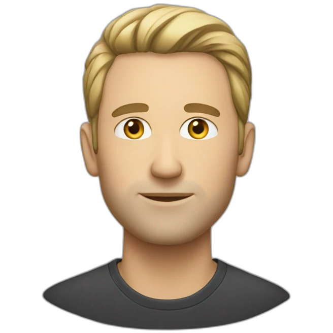 caucasian man on profile emoji