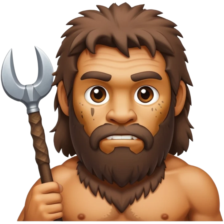 prehistoric caveman with club emoji