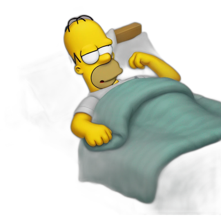 Homer simpson sleep emoji