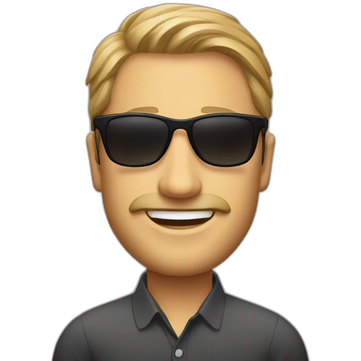 mr.andrew tate with a sunglasses emoji