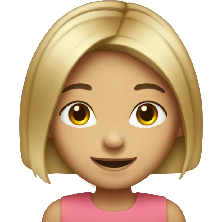 BOB CUT GIRL SMILE emoji
