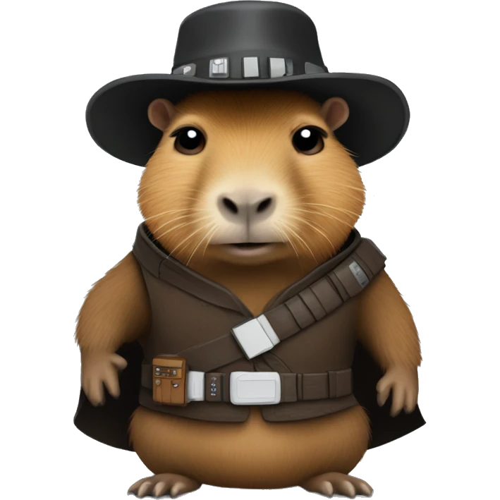 capybara in a han solo costume emoji