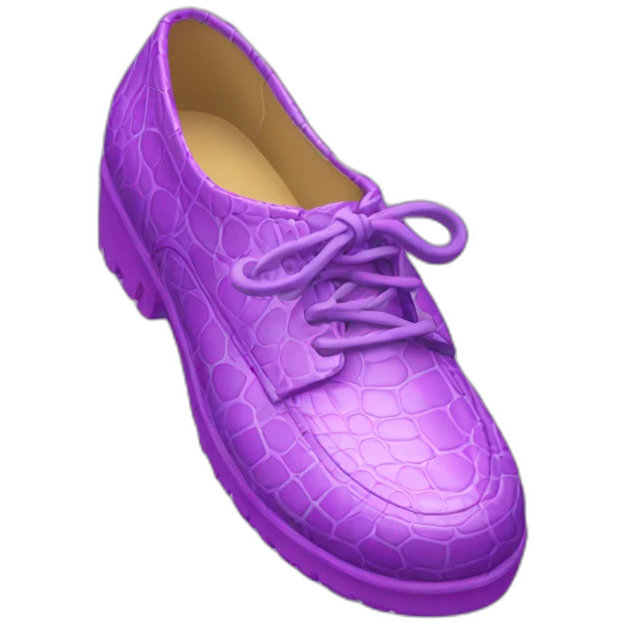 lila croc shoe emoji