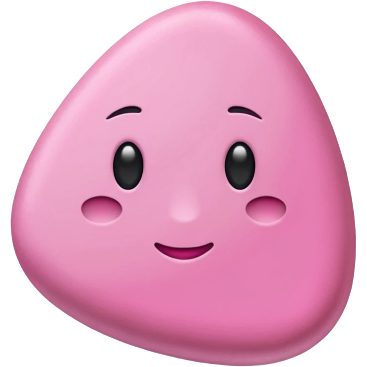 Smooth River Stone pink emoji