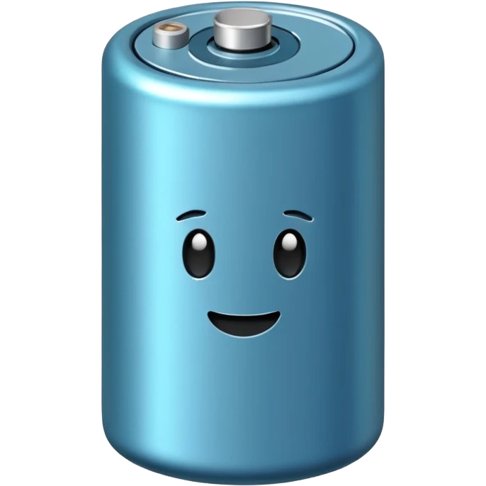 realistic small battery emoji