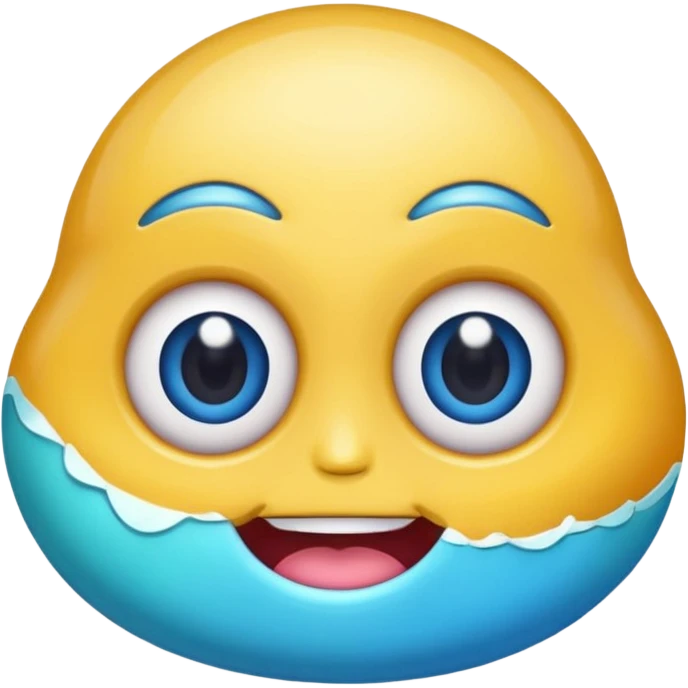 charactarised colorful minerals with eyes and mouth single emoji