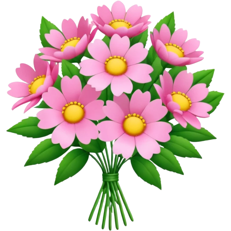 Pink flower bouquet emoji