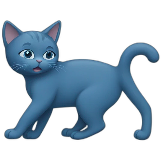 blue cat emoji